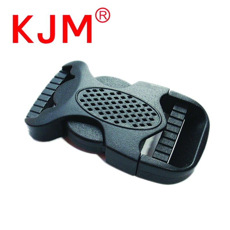 Plastic side release single adjustable buckle for backpack