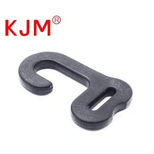 Factory Price Backpack Accessories 10mm Webbing Small Flat Plastic Hanging J Hook