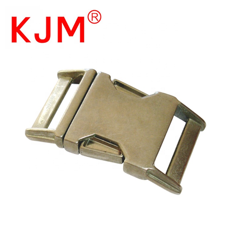 Durable metal side quick release curved buckles for pet / dog collars 1 inch 1.2inch