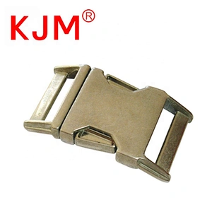 Durable metal side quick release curved buckles for pet / dog collars 1 inch 1.2inch