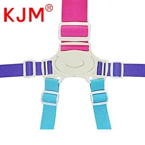 Customized hot sale kids safety seat belt five-point safe belt 5 point buckle for baby pram/stroller