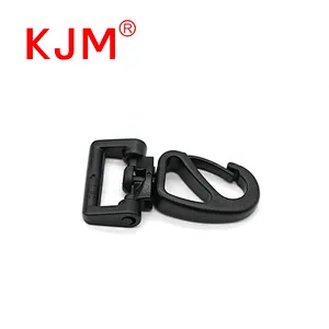 Bag Clasps Lobster Swivel Trigger Clips Bag G Hook Plastic Snap Hook Black Swivel Clip
