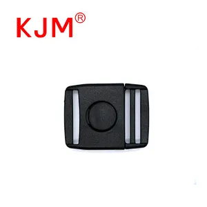 Plastic Side Release Buckles Center Safe Buckles Backpack Black