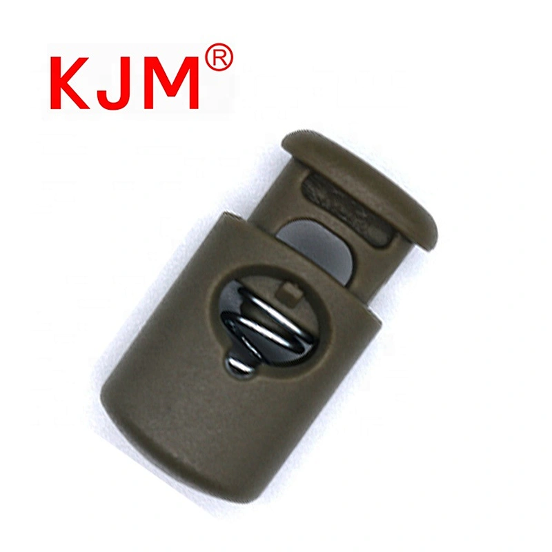 KJM China Supply POM Plastic Spring Cord Lock Toggle Stopper for Bag or Garment