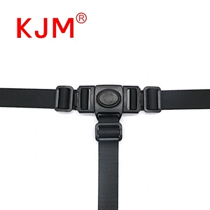 KJM Customized 3 Point Center Release Harness Seat Belt Buckle of Safety Belt for Baby Booster Chair
