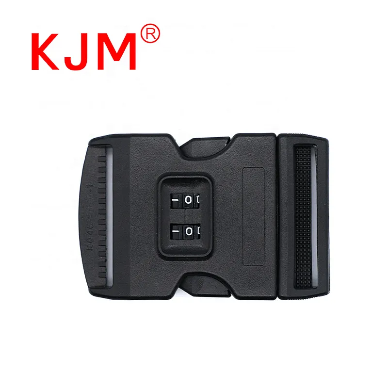 50mm OEM Plastic Side Release Password Combination Buckle for Trolley/Luggage