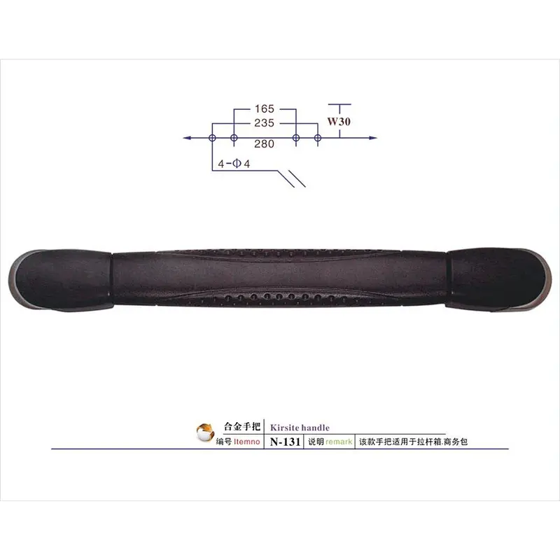 Wholesale adjustable bag accessories handles luggage suitcase plastic handle