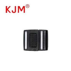 High Quality Light Black Plastic Quick Front Release Buckle for Luggage