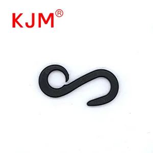 Wholesale Mini Plastic Black J-shape Hook for Baby Carrier Stroller
