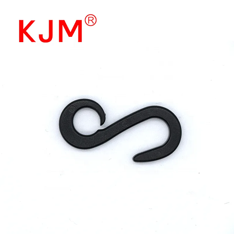 Wholesale Mini Plastic Black J-shape Hook for Baby Carrier Stroller