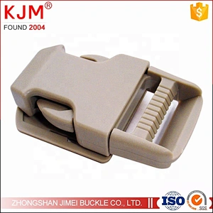 KJM wholesale black custom POM plastic strap belt buckle for backpack camera bag