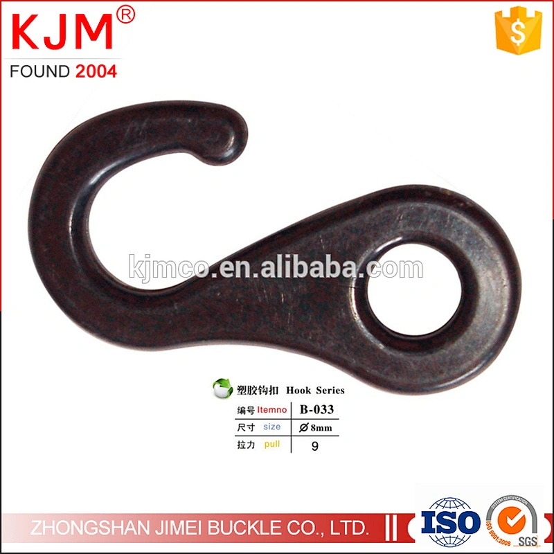 Wholesale Plastic J-shape Flat Hook for Backpack