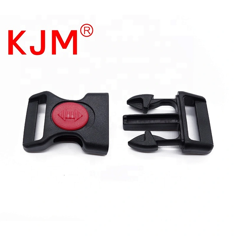 Made in china quick release contoured plastic pet buckle with lock for dog collar