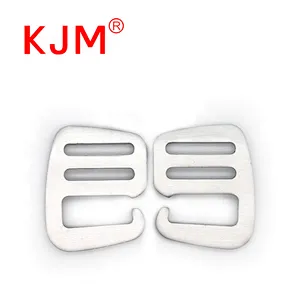 Customized Logo Backpack Accessories Webbing Black and Sliver G Hook Aluminum 20mm Buckle