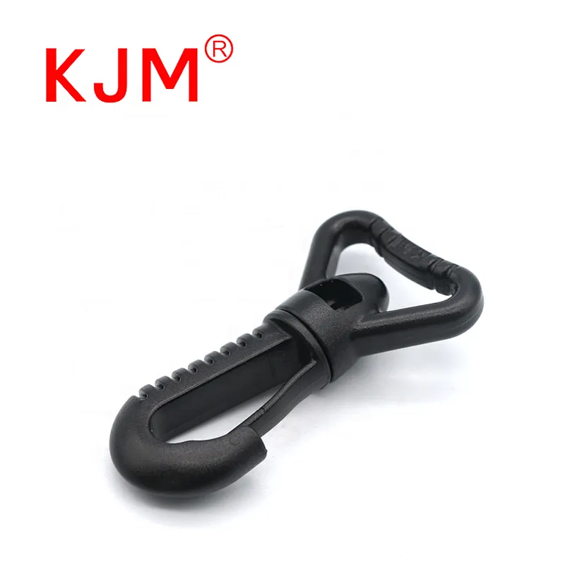 KJM Heavy Duty Backpack Accessories 1 Inch Plastic Swivel Snap Hook for Climbing Bags