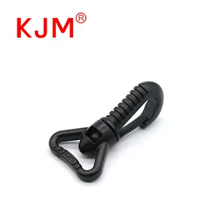 KJM Heavy Duty Backpack Accessories 1 Inch Plastic Swivel Snap Hook for Climbing Bags