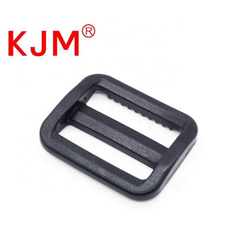 Factory Made Black POM Plastic Tri Glide Square Slide Buckle for Backpack