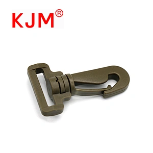China Factory Plastic Swivel Snap Military Hook for Bag