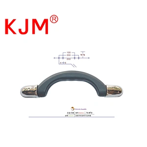Briefcase plastic handle suitcase luggage handle with metal ends