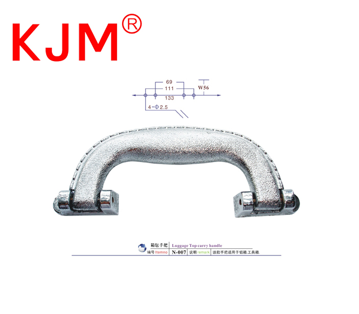 Superior easy carry silver handle for  suitcase tool box
