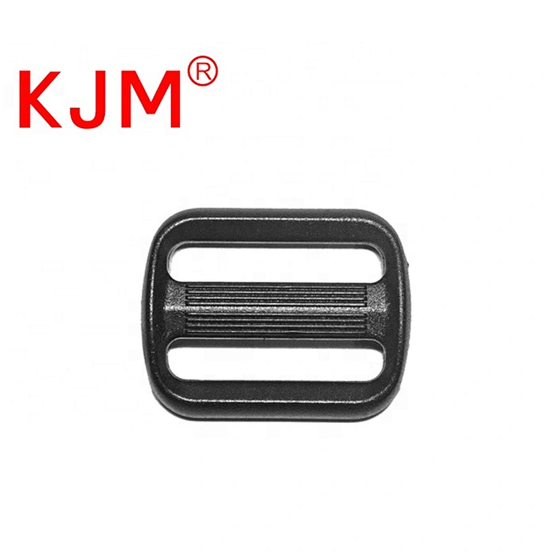 KJM 20mm 25mm 38mm Black Webbing Adjuster Plastic Tri Glide Slider Buckle for School Bag Backpack