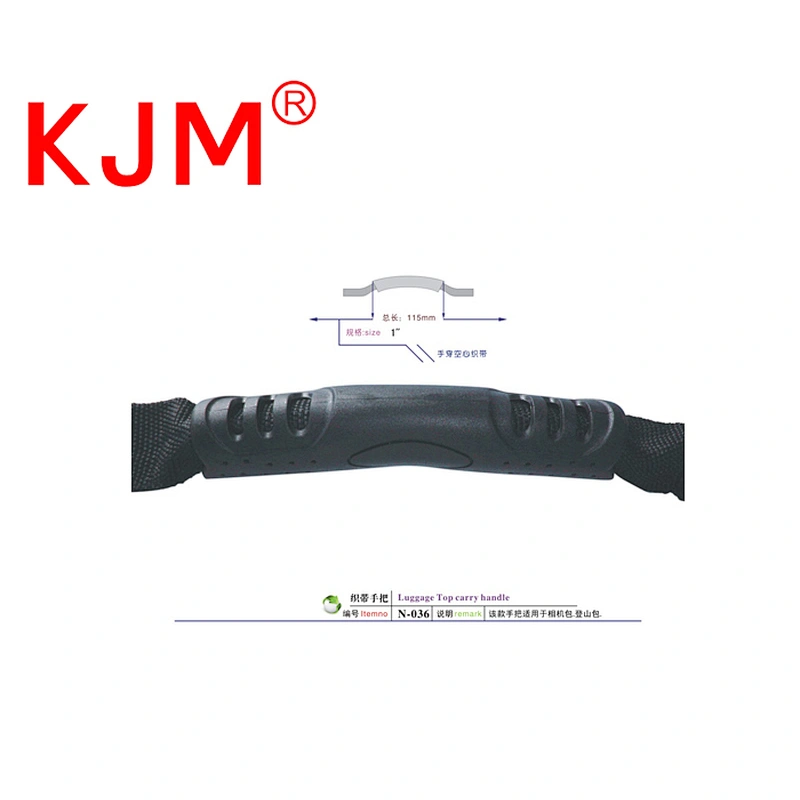 Customized high quality plastic handle with belt for camera bag hiking bag