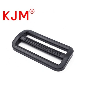 China Factory Non-slip Plastic Strap Tri-glide Buckle for Backpack Webbing