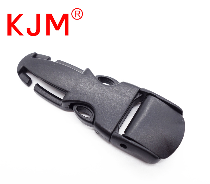 Bag accessories Black custom POM plastic strap belt side release buckle for luggage/backpack/suitcase