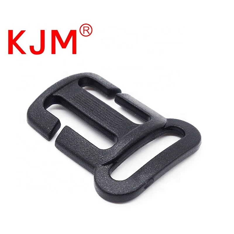 KJM Factory Price 20mm Plastic Tri Glide Buckle Clasp with Loop for Backpack