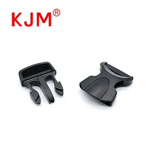 OEM Black Eco-friendly Plastic Contoured Side Release Buckle for School Bag or Backpack