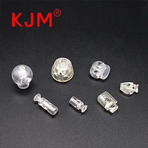 Factory Price 5mm Transparent Plastic Drawstring Cord End Cord Lock for Bag