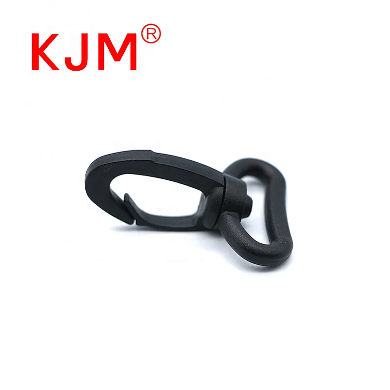 Plastic swivel snap hook with big hook head for webbing strap