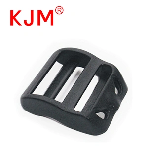 Wholesale 1 Inch Black Plastic Ladder lock buckle for Backpack