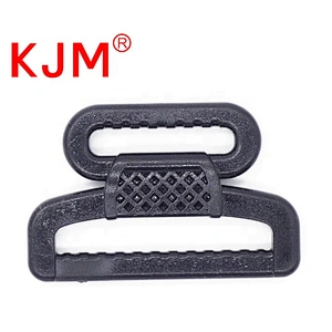 KJM 25mm*38mm Double Plastic D Ring Belt Buckles for Backpack School Bag