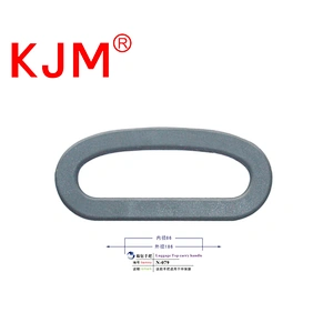 Light weight simple ovals plastic luggage top carry handle for carton box reusable bags