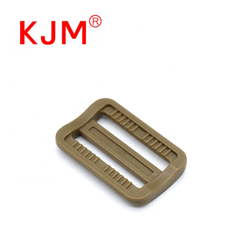KJM Plastic Webbing Adjuster Anti-slip Tri-glide Slide Belt Buckle for Tactical Bag