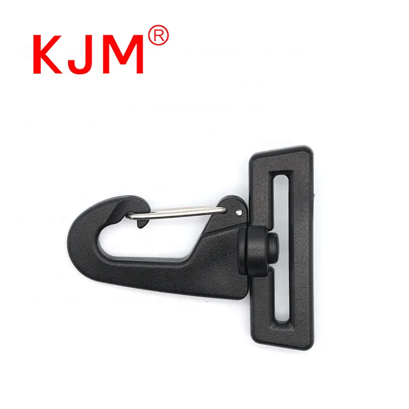 KJM Fashion Hiking Travel Backpack 25mm Shoulder Strap Bag Accessory Flat Plastic Swivel Snap Hook