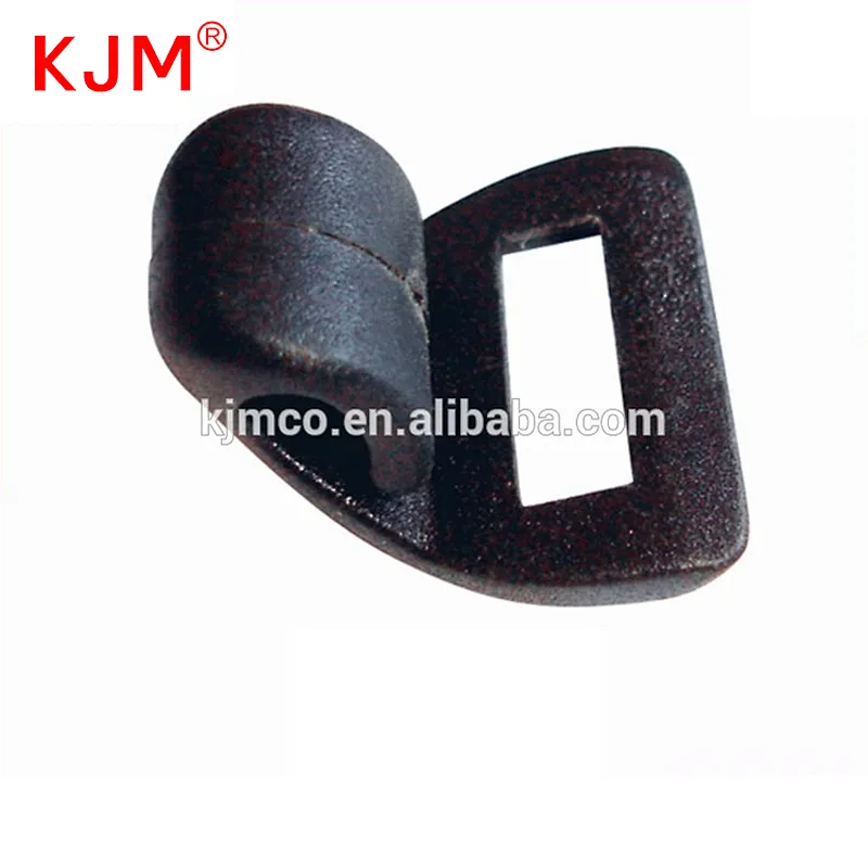 KJM hot sale durable POM 1 inch plastic black mini hooks for strap belt bag suitcase