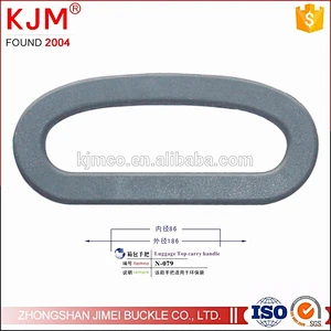 Light weight simple ovals plastic luggage top carry handle for carton box reusable bags