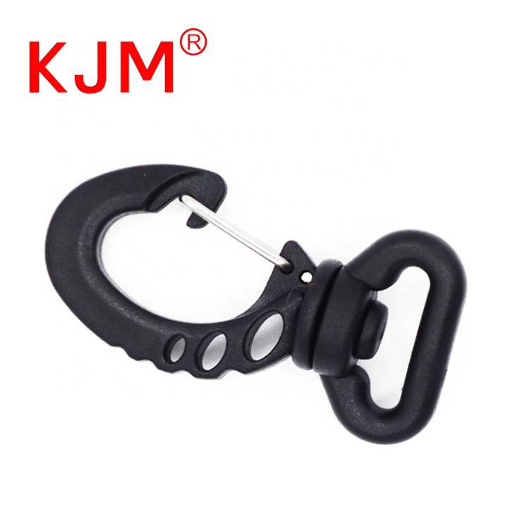 KJM Customized  Accessories Plastic Revolving Snap Hook for Bicycle  Tent Bag