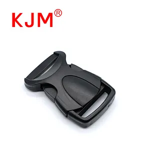 OEM Black Eco-friendly Plastic Contoured Side Release Buckle for School Bag or Backpack