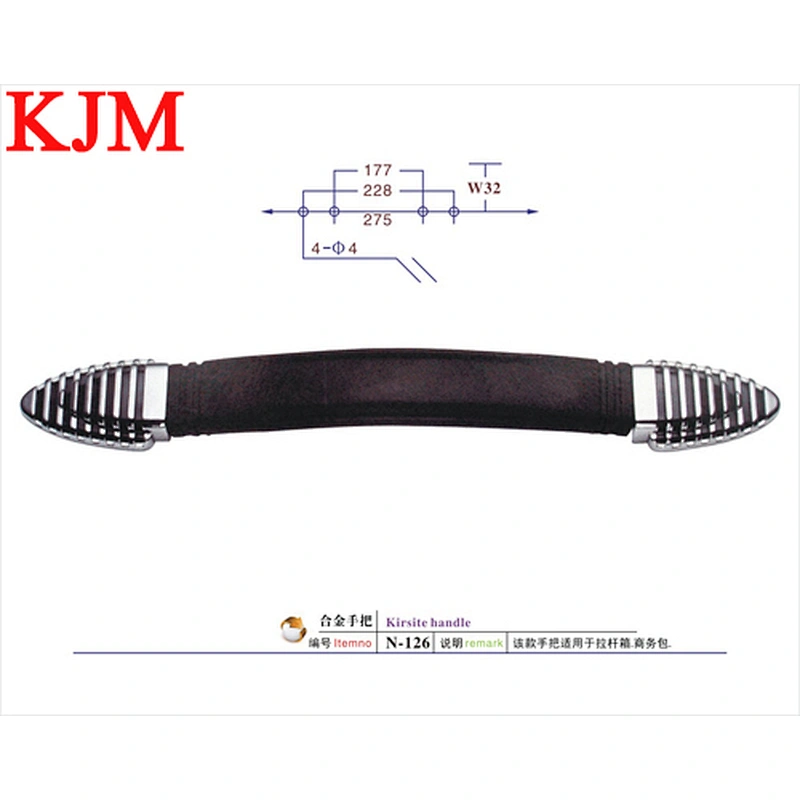 Plastic metal business bag handle luggage handle