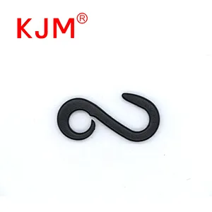 Wholesale Mini Plastic Black J-shape Hook for Baby Carrier Stroller