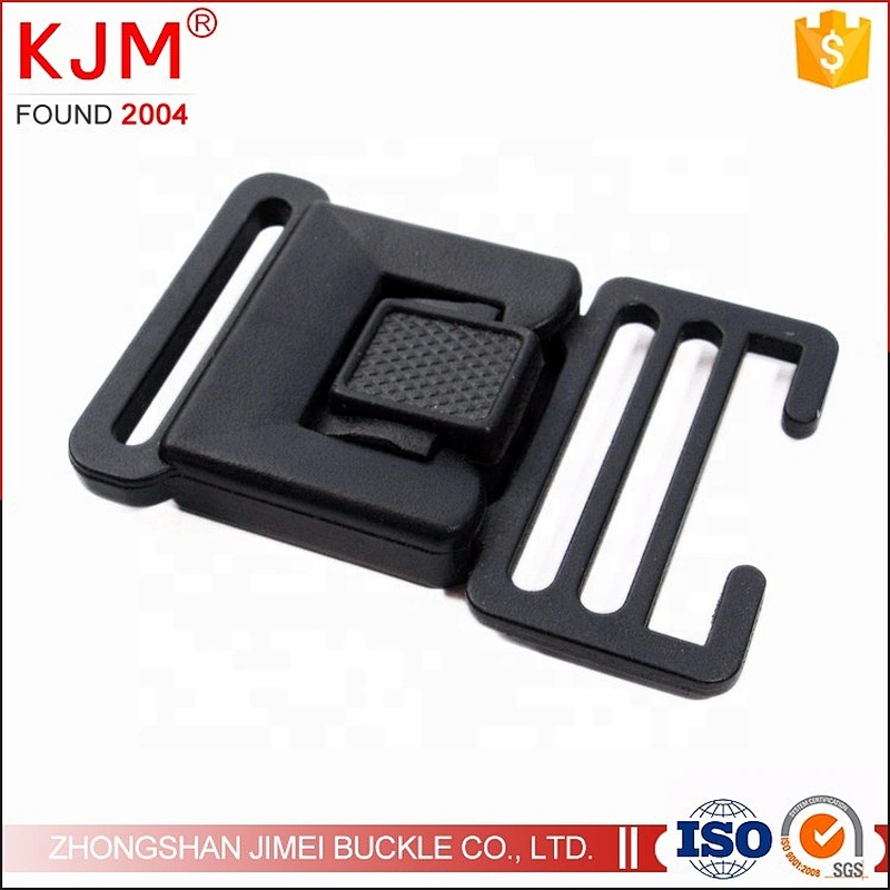 Factory plastic POM front press side release buckle for tags rope