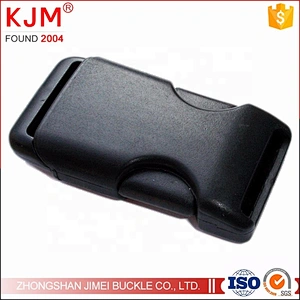 KJM Hot sale high quality black custom POM plastic strap belt buckle for backpack camera bag