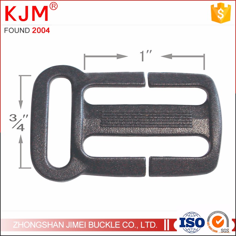 1inch plastic strap tri-glide backpack buckle