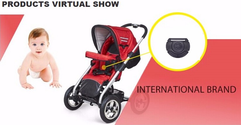 A-261 KJM safety quick release plastic baby stroller buckles