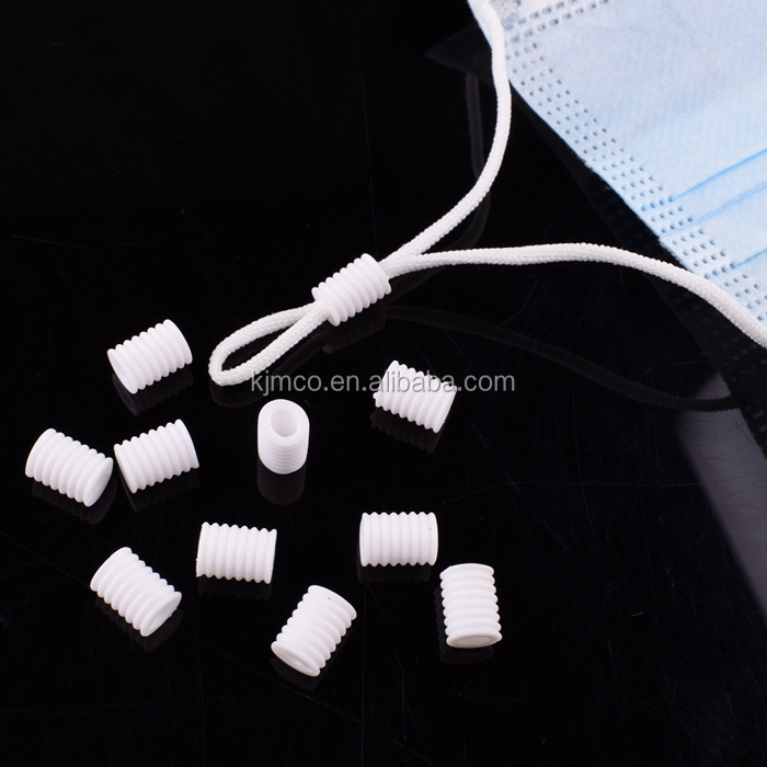 Wholesale Price Adjuster Plastic Stopper Silicone Rope Toggles Cord Lock