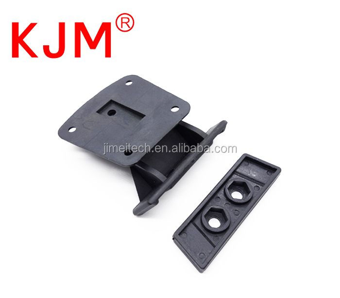 KJM high quality POM material bicycle bag plastic screw fixed release buckle clip