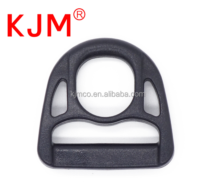 OEM ODM Accept Black POM Plastic D Rings Buckle for Backpack Pet Dog Cat Collar Leash